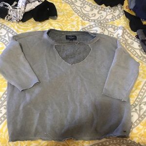 American eagle crop sweater